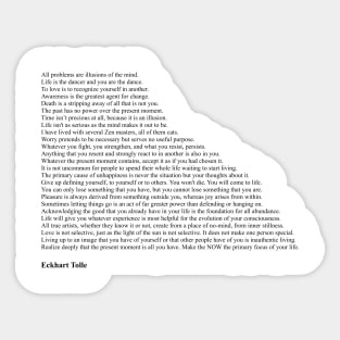 Eckhart Tolle Quotes Sticker